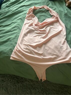 Guess Light Pink Halter Bodysuit